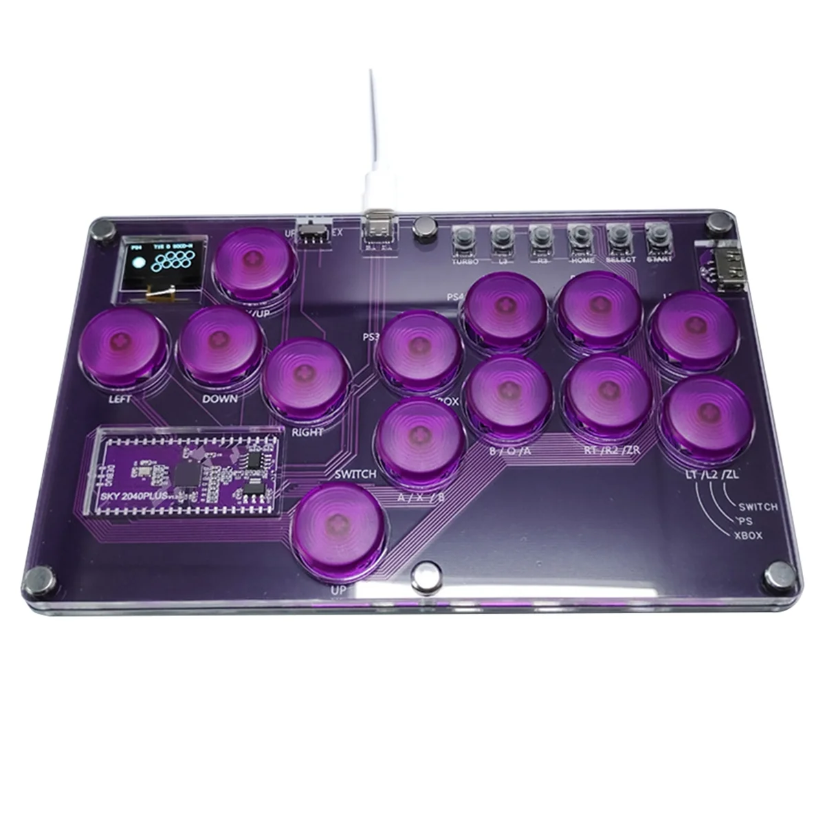 

B74A 13Key Joystick Keyboard Arcade Stick Controller For //Switch/Steam Arcade Controller Fight Sticks C