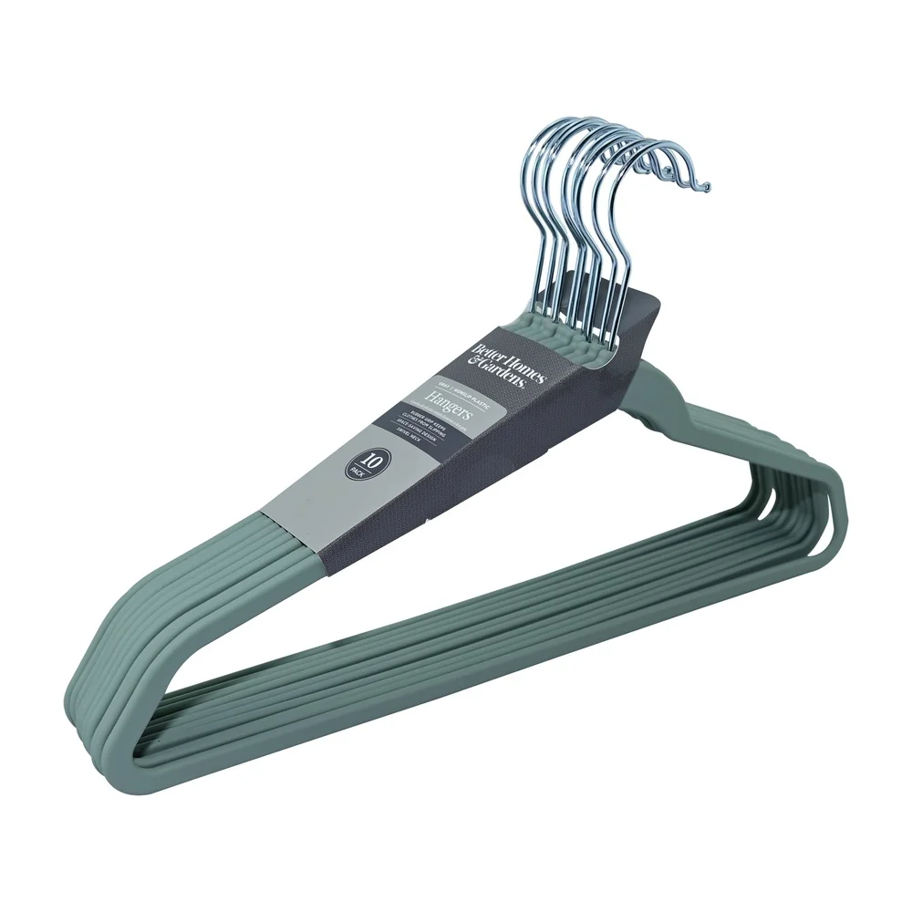 

Non-Slip Rubber Hangers 10 Pack Clothes Hangers Swivel Hook Efficient Closet Organization Wrinkle-Free Design Durable Slim Space