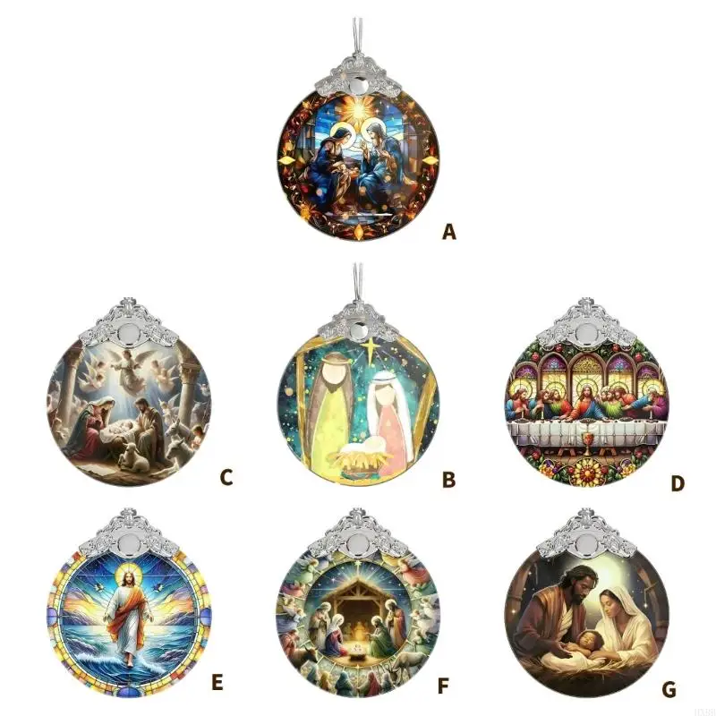 2025 New Nativity Christmas Ornament Nativity Marys,Josheph Baby Jesuses Hanging Ornament