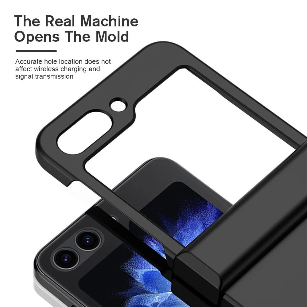 For Samsung Galaxy Z Flip 7 6 5 4 3 Flip5 5G 2025 Case with Hinge Protection Hard PlasticThin Protective Flip Cases Phone Cover