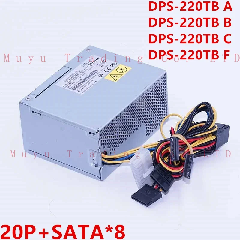 New original PSU for hanker Dahua DVR NVR 20pin Sata * 8 220W power supply DPS-220TB F Nibel DPS-220TB B DPS-220TB C