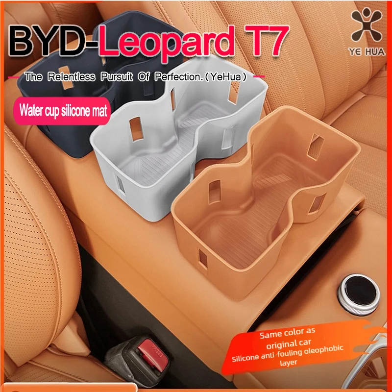 

For BYD 2025-26 Formula Leopard Titanium 7 Central Control Cup Pad Storage Compartment Protective Pad Cup Holder Limiter