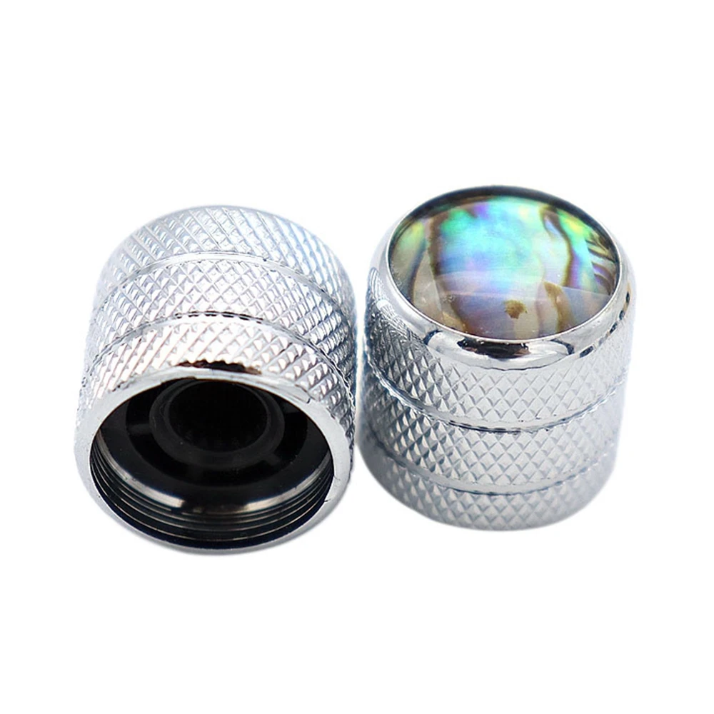 2pcs/4pcs Metal Shell with Inlaid Shell Guitar Dome Knobs or Bass Knob for TL Guitar