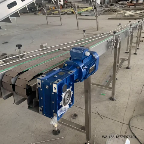 

Эффективный индивидуальный конвейер для пищевых продуктов и напитков с плоской цепной пластиной для бутылок, воды и напитков