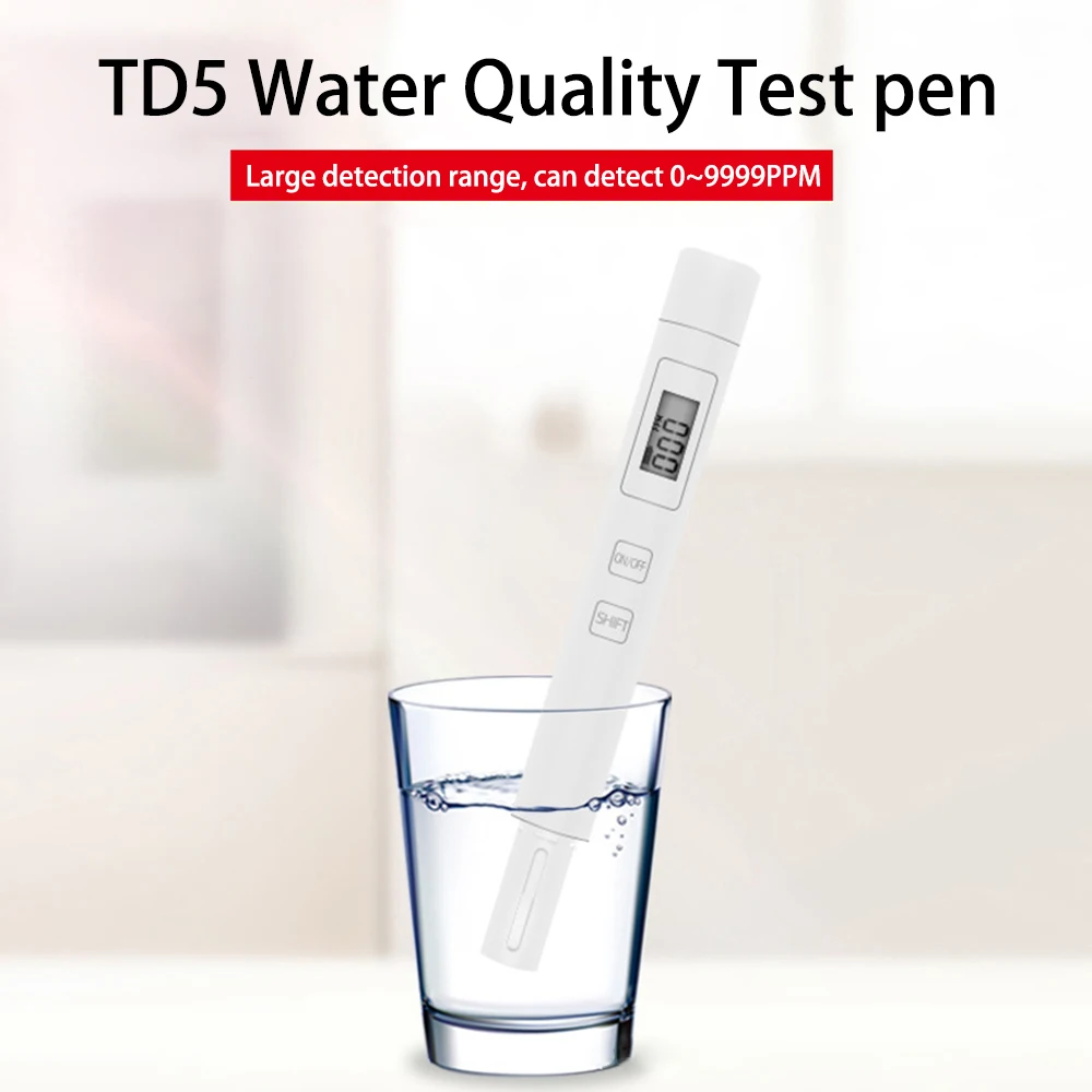 

TDS Meter Digital Water Tester 0-9999ppm Drinking Water Quality Analyzer Monitor Filter Rapid Test Aquarium Hydroponics Pools