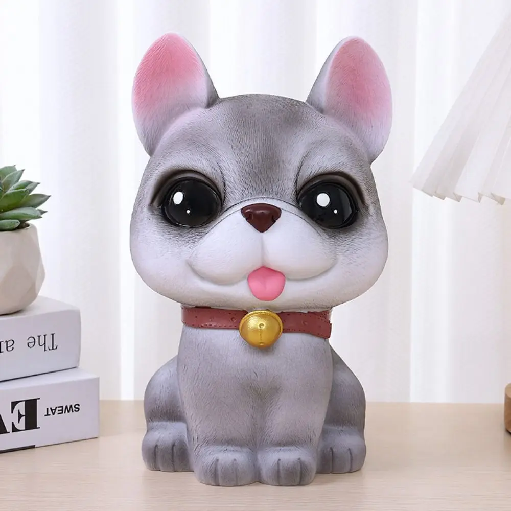 Large Capacity Cute Puppy Piggy Bank Cartoon Unbreakable Dog Saving Jar Anti-fall Piggy Bank Ornaments Children's