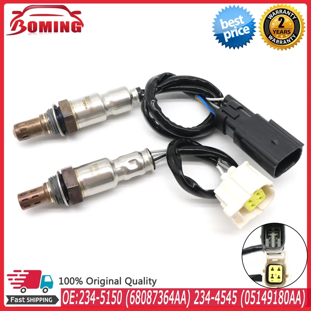 2pcs Up&Downstream Lambda O2 Oxygen Sensor 234-5150 234-4545 For Chrysler 200 Fiat 500X Ram ProMaster Jeep Cherokee 68087364AA