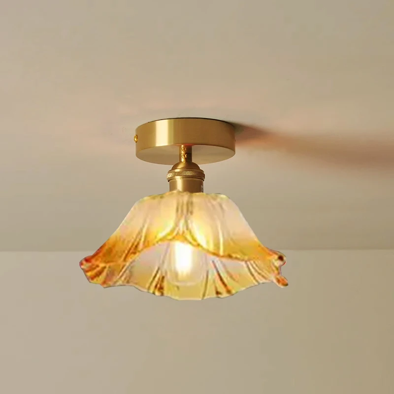 Vintage Hanger Lichten Bloem Glazen Hangende Lampen Huisdecoratie Verlichting Woonkamer Slaapkamer Nachtbed Licht Armatuur Winkel lampen woonkamers hanglampen eettafel kroonluchter lamp slaapkamer