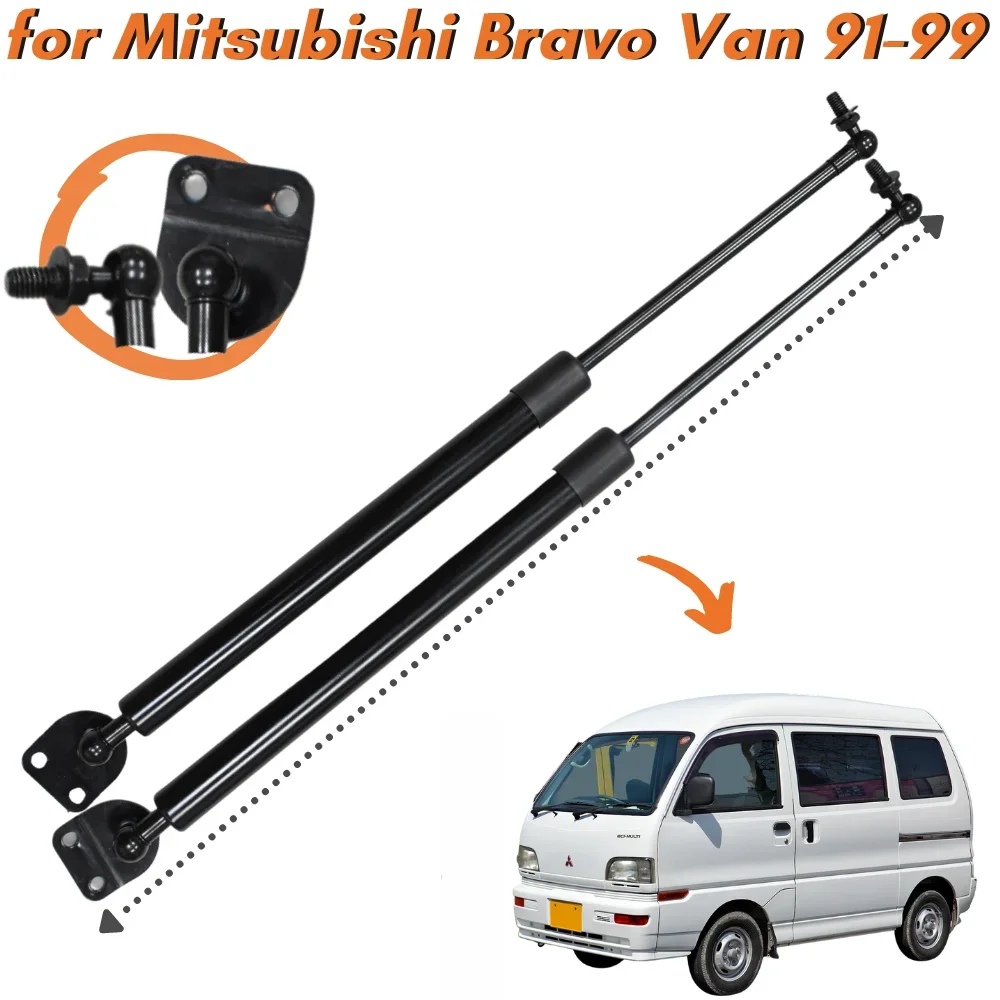 

Qty(2) Trunk Struts for Mitsubishi Minicab Bravo U41 U42 U43 Van High Roof 1991-1999 Tailgate Boot Lift Support Shock Absorbers