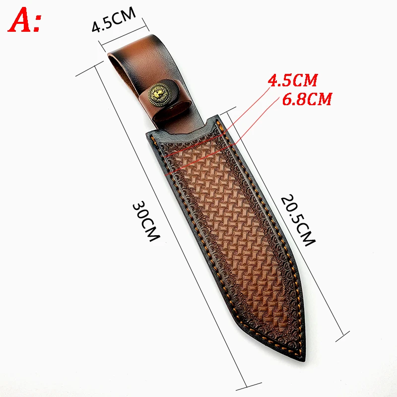Knife Sheath Leather Cover Outdoor Small Straight Knife Cover Accessories