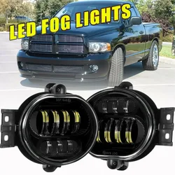 7.1 Inch Round LED Fog light for Dodge Ram 1500/2500/3500 2002-2009 /Durango 2004-2006 Fog Lamps Assembly Waterproof 6000K
