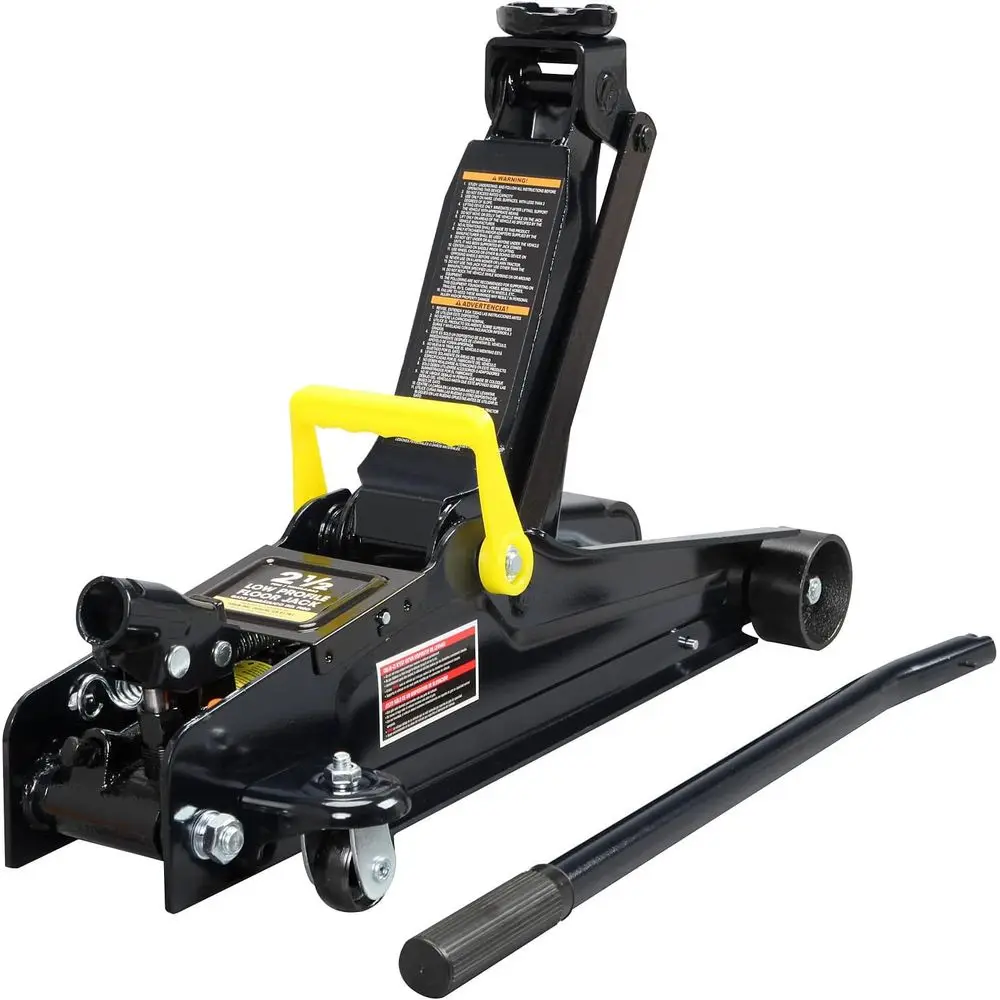

Hydraulic Low Profile Trolley Jack with Single Piston Pump, 2.5 Ton Capacity, Black, Medium Size