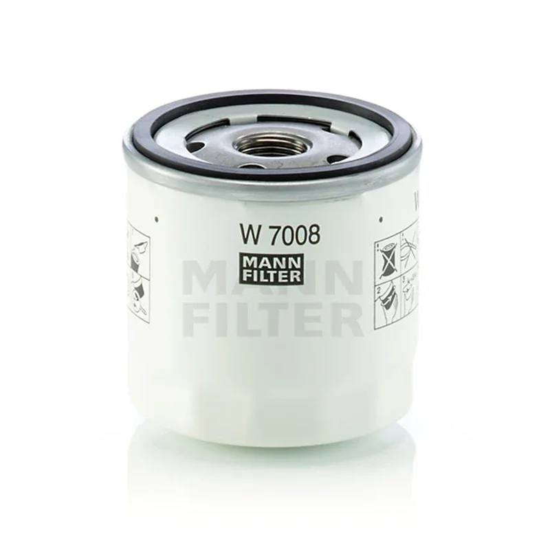 MANNFILTER-Filtre à huile pour Volvo, compatible avec Volvo C30, S40, V60, FORD Fi.C., Focus, ESCORT, Ecosport, Mondeo 30731879, G2MJ6731BA, EM5G6714AA, W7008