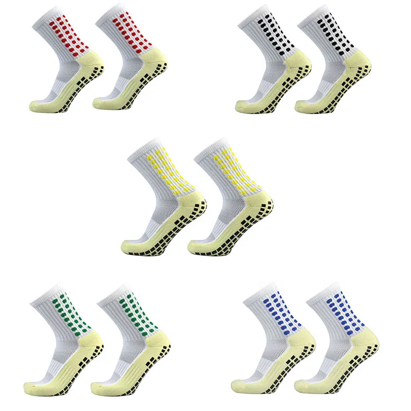 

1/5 pair of classic striped football socks for men and women anti slip sweat proof and odor proof sports socks