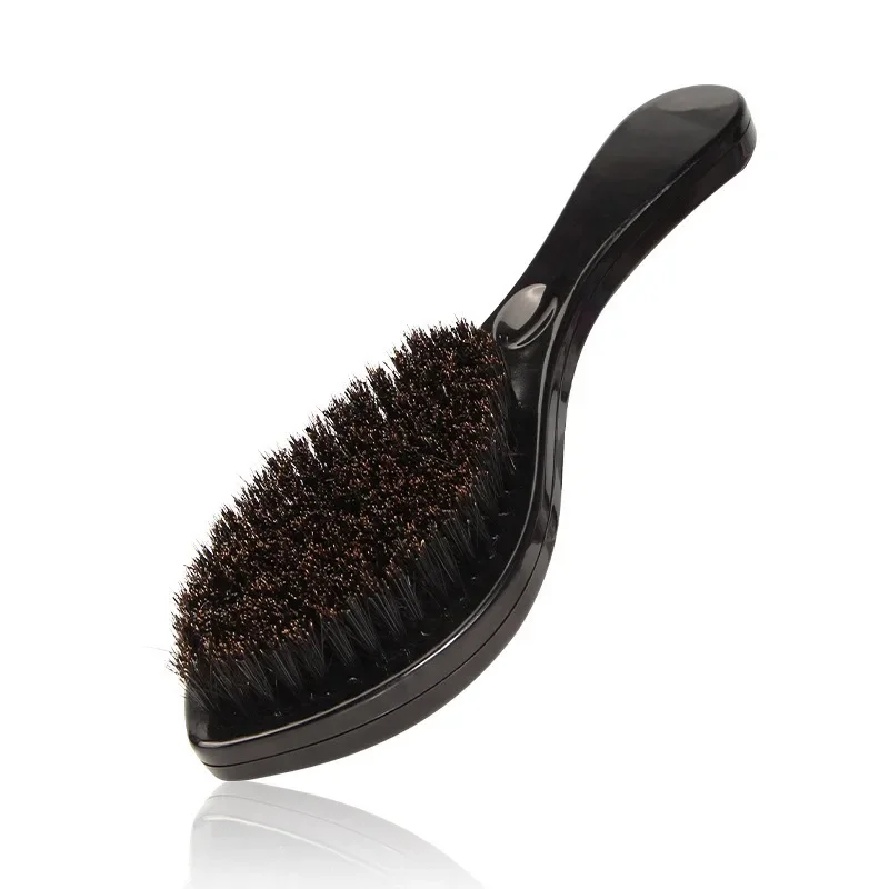 Bristle Men Wave Hairbrush Soft Boar Bristles Handle Hair Brush Hairstyling Tools for Afro Beard Brush Head Modeling