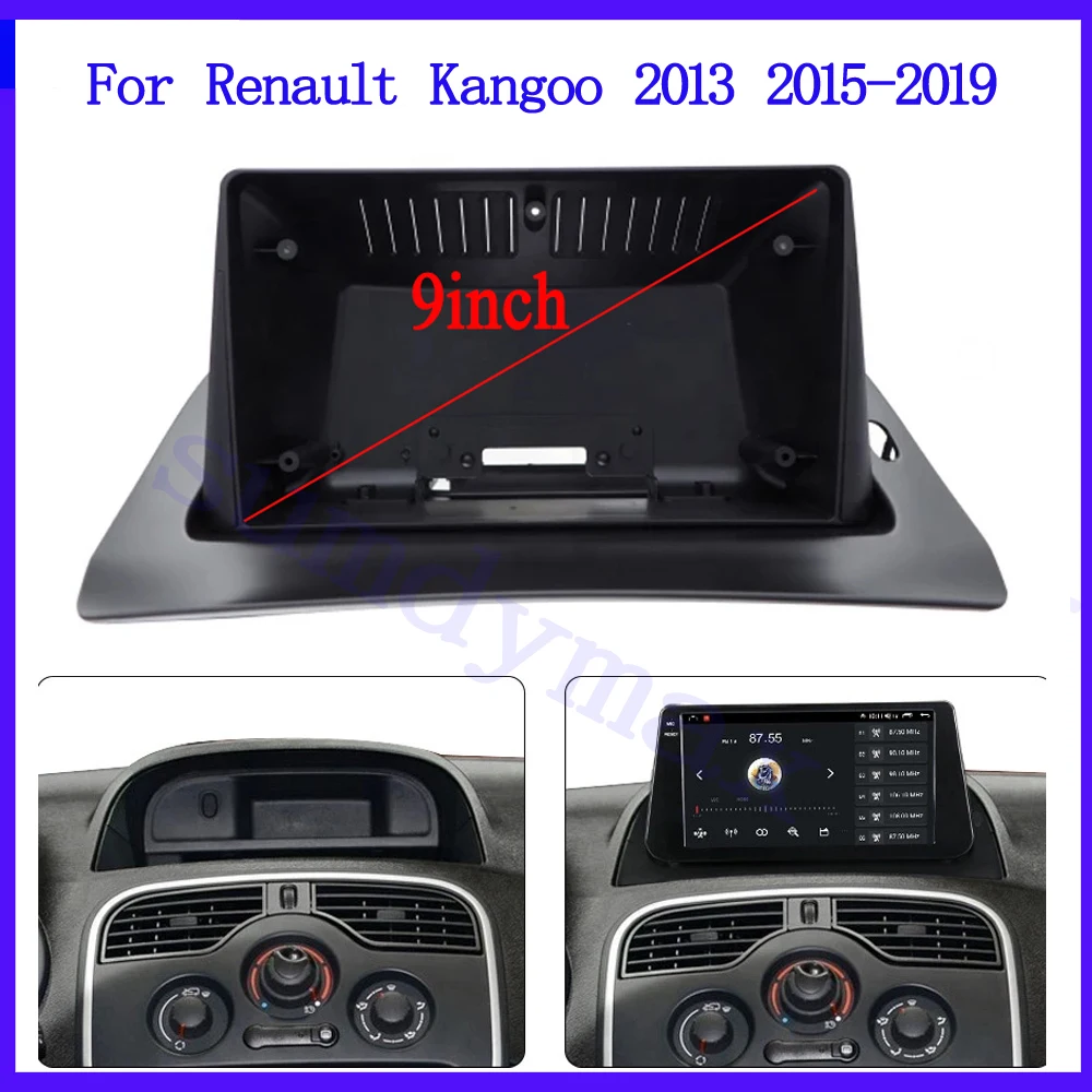 

9" Car Radio Panel Mounting for Renault Kangoo 2015-2019 GPS Stereo DVD Install Dash Panel Mounting Bezel Frame Kit