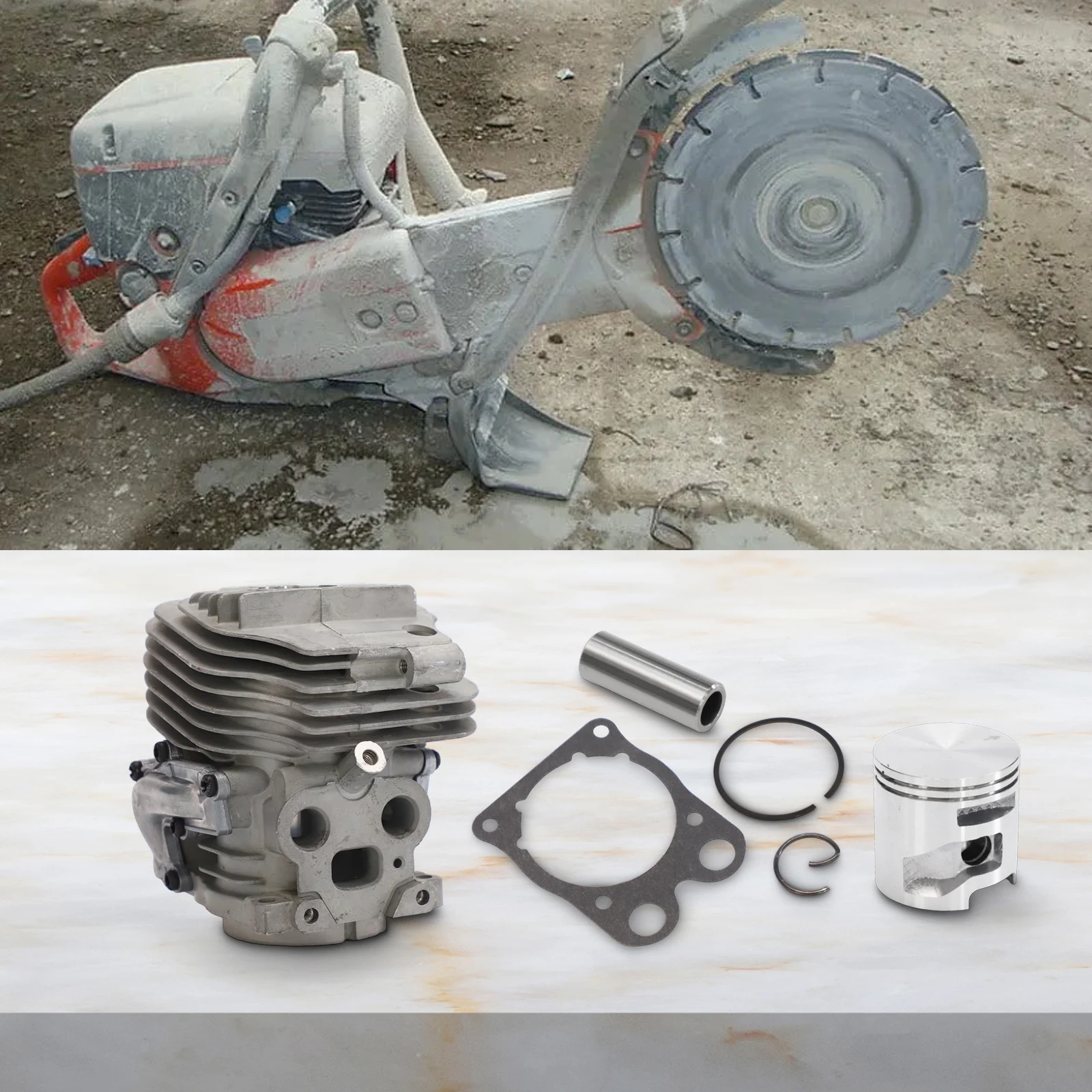 1set 51mm Zylinder Montage Kolben Überholung Frühling Retainer Dichtung Kit Für K760 K770 Powerplants Garten Power Werkzeug Zubehör