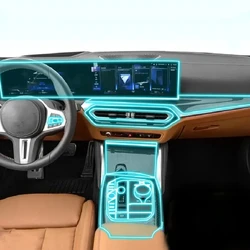 For BMW I3 I4 G26 2022 2023 Car Interior TPU Protective Film Dashboard GPS Transparent Anti-scratch Repair Stickers Accessories