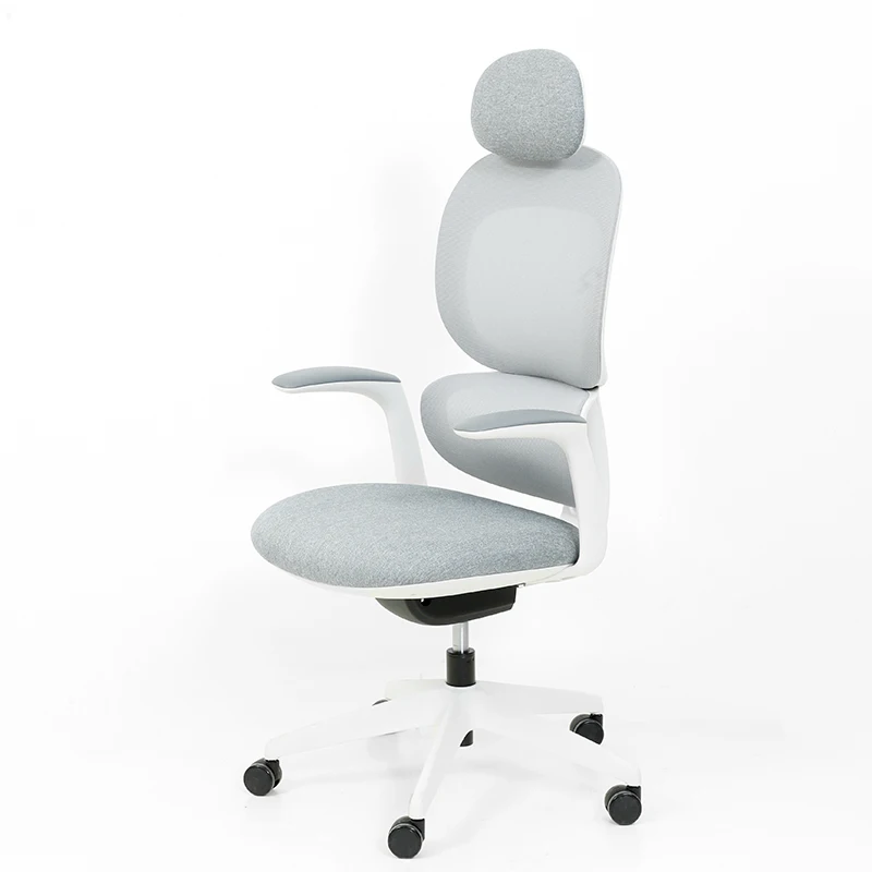 Moderne ergonomische directiestoel Echt lederen bureaustoel Fauteuil met voetsteun en armleuning
