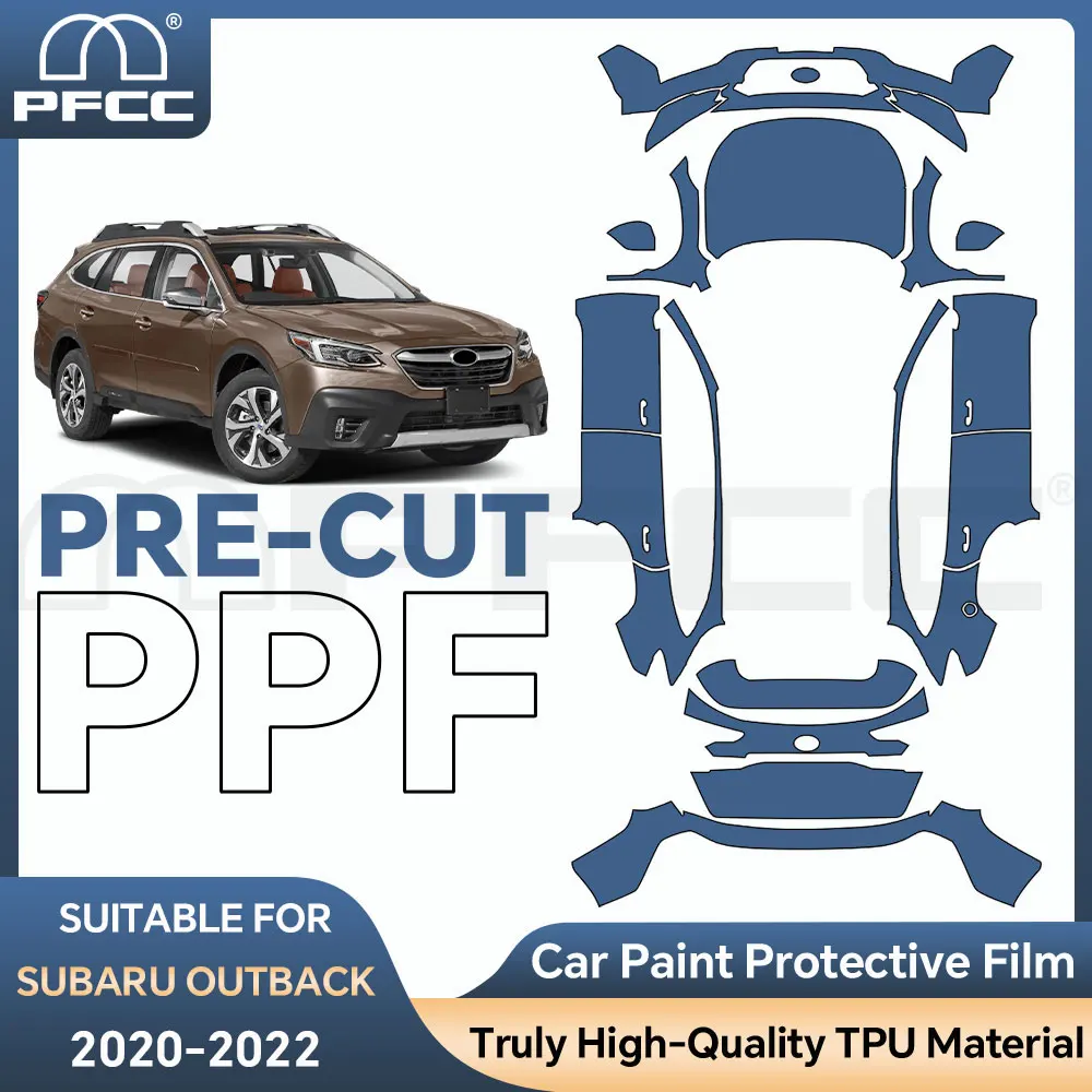 

8.5Mil Car Accessories TPU Pre Cut Sticker For Subaru Outback 2020 2021 2022 PPF Transparent Clear Kit Car Paint Protection Film