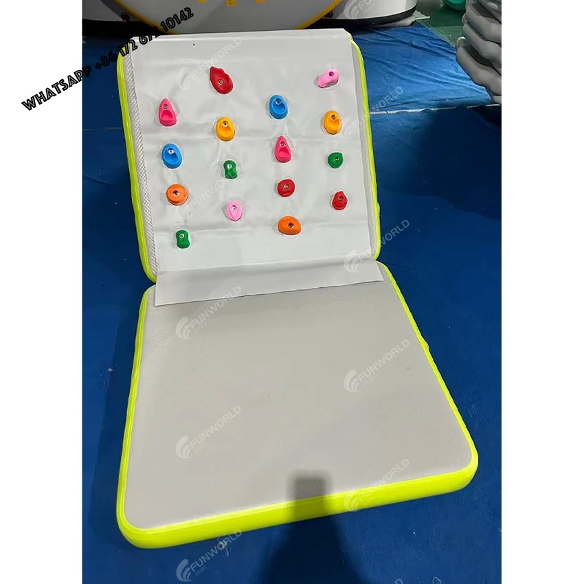 Customizable Inflatable Climbing Wall and Drop Stitch Water Slide for Kids Amusement Facilities