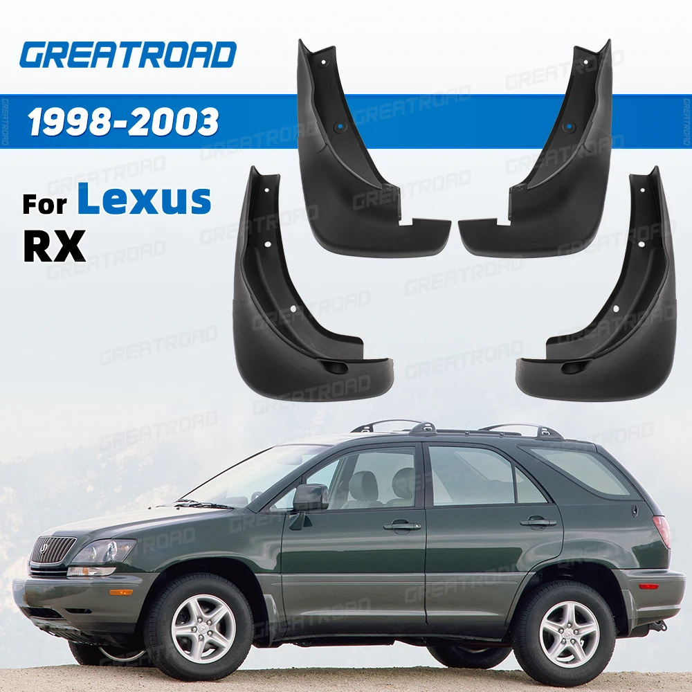 

4Pcs Splash Guard Set For Lexus RX 1998-2003 1998 1999 2000 2001 2002 Car Mud Flaps Fender Guards Easy Install Auto Accessories