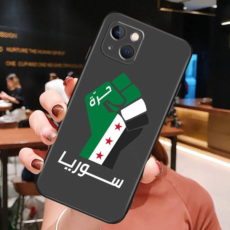 Syria Syrian Republic Flag Phone Case For iPhone XR X XS Max 11 12 13 14 15 Pro Max 7 8 Plus SE 2020 2022 Back Cover