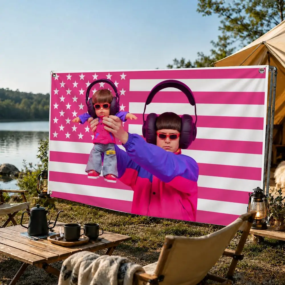 Pop Singer Oliver T-Tree Flags Banner For Camping Decoration Outdoor & Garage Wall Hanging Decorations