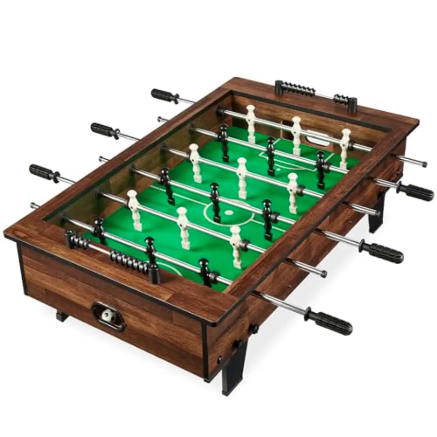 

40in Tabletop Foosball Table Compact Mini Arcade Table Hand Soccer for and Adults Home Game Room w/ 2 Balls