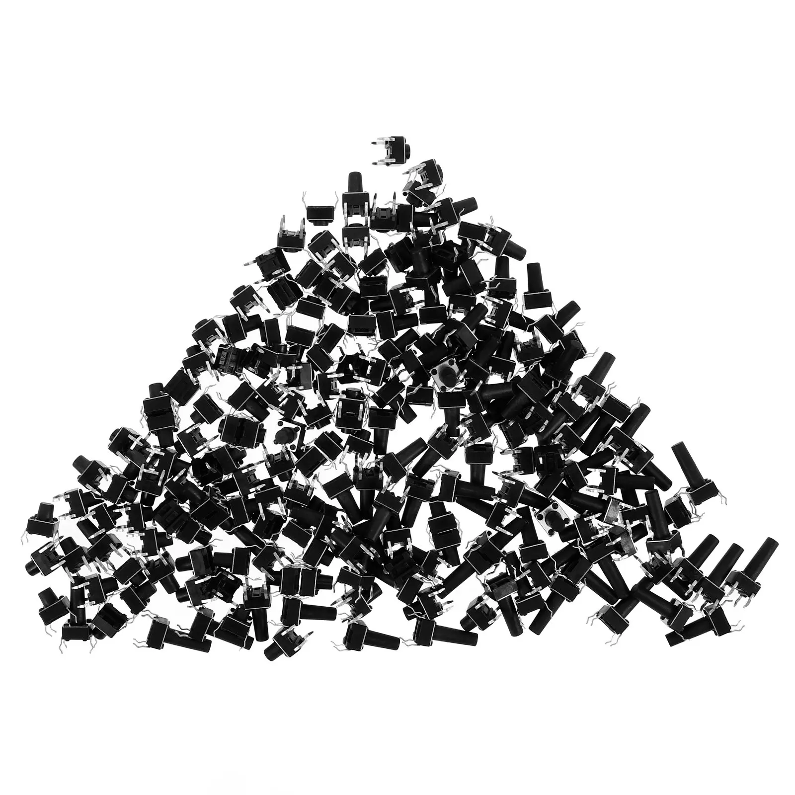 

200Pcs Micro Momentary Tactile Push Button Switch 4 Pin Assortment Kit Breadboard Electronic Circuit Prototyping Repair