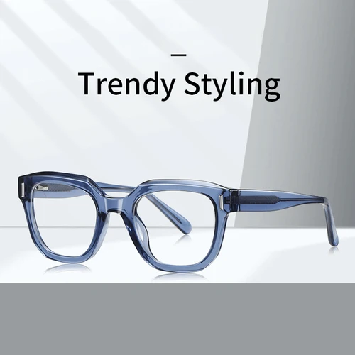 Imagen 2 del producto Xbora-gafas informales a la moda, montura ultraligera transparente TR90, montura de gafas graduadas ópticas para hombres y mujeres LS009