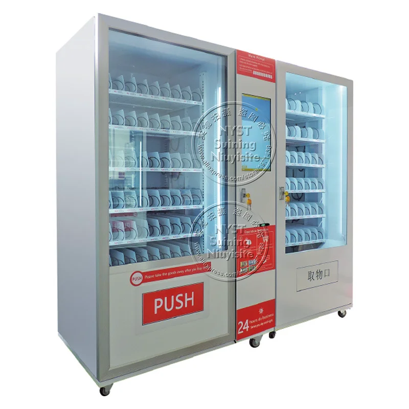 Frozen Food Snack Combo Beverage Drink Vending Machines Shopping Malls Automatic Token Coin Operated Cold Drinks Vending Machine