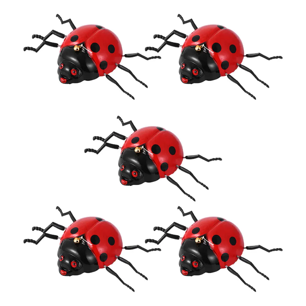 

5Pcs Pulling String Animal Clockwork Beetle Wind-Up Plaything Educational Children Gift Beetle Pulling String Toy