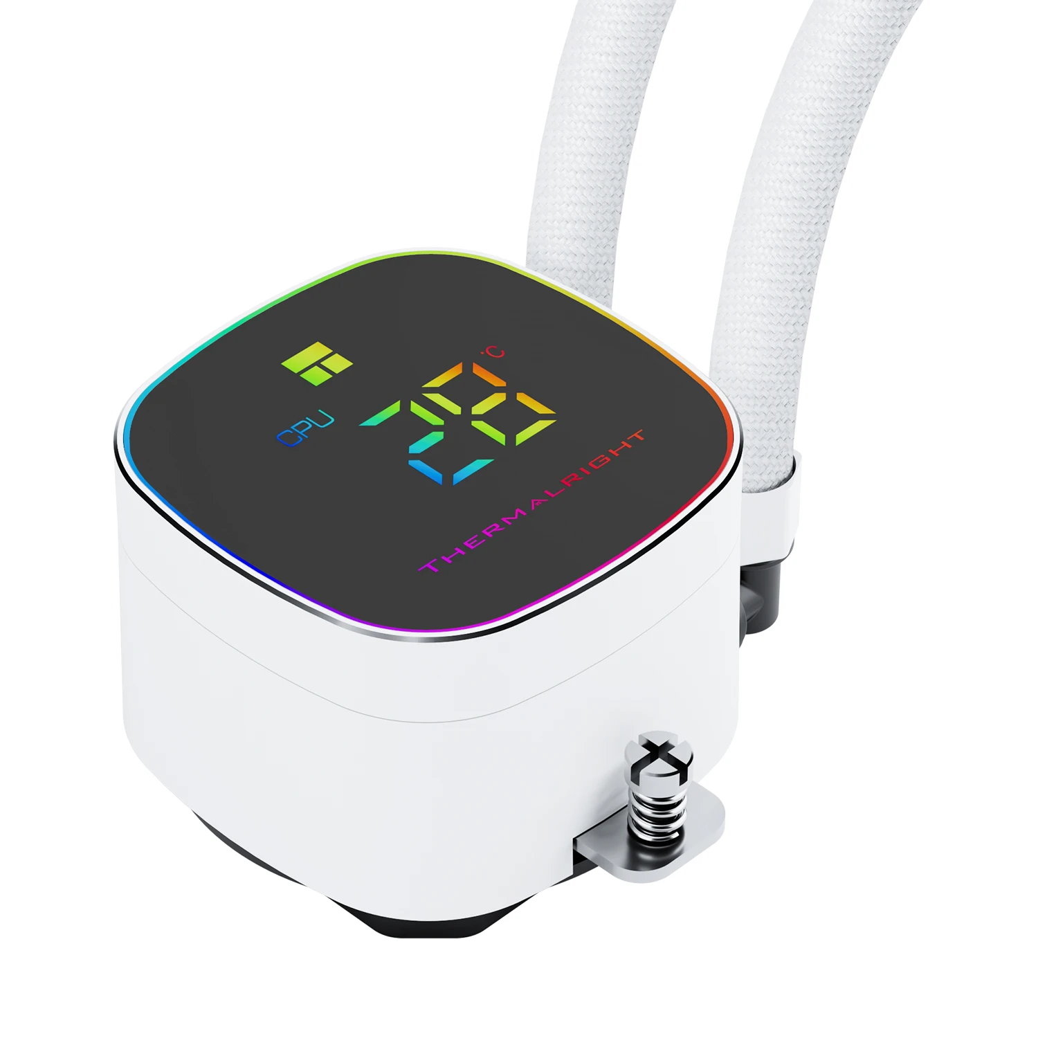 Thermalright Frozen Horizon 360 DIGITAL ARGB White AM5/AM4/LGA 1851/1700/1200용 일체형 수냉 라디에이터 수냉 쿨러 360mm 자석식 스크린