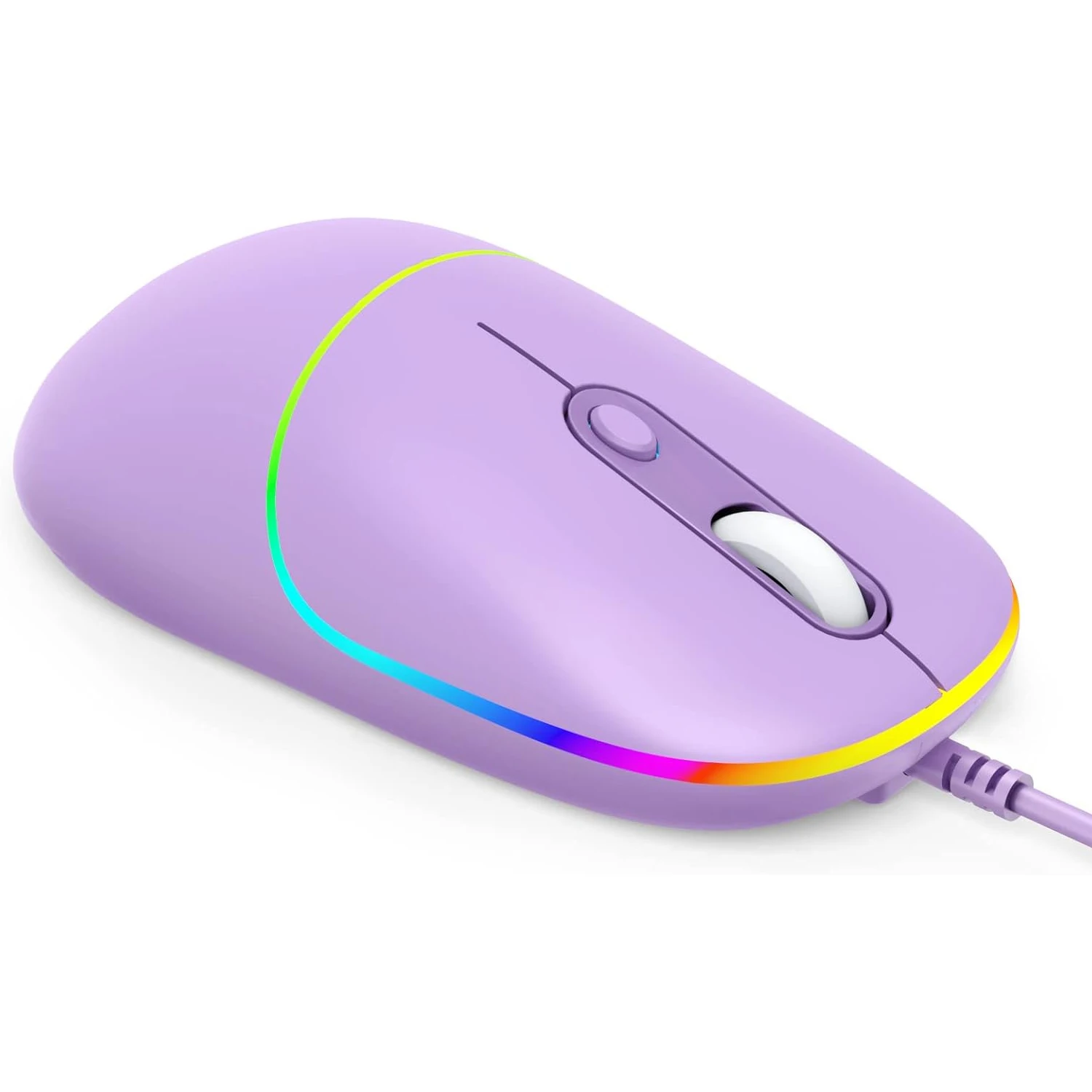 Vogue USB Wired Mouse 6400 DPI Adjustable No Fingerprint RGB Backlight Wired Mouse Office Mice For Laptops Desktop Computer