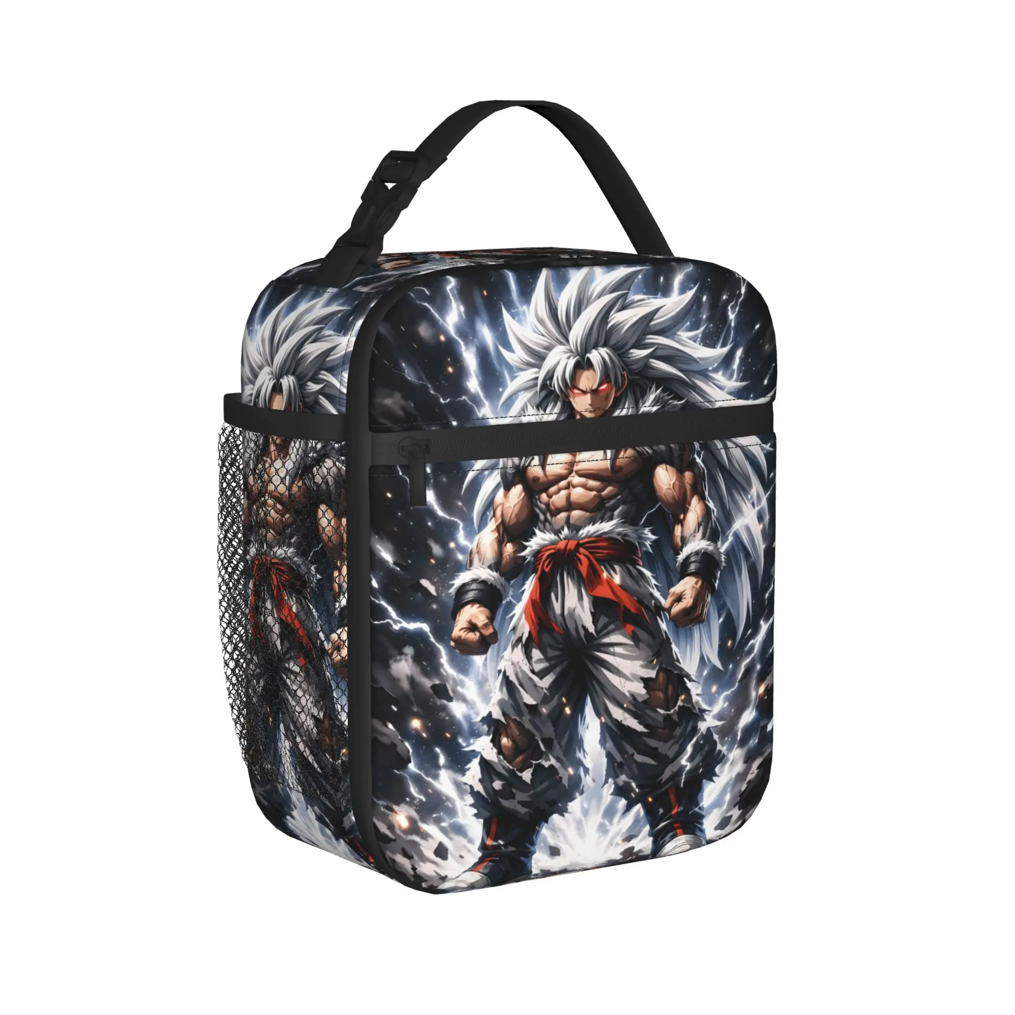 Dragons Ball Anime Lunch Bag For Child Custom Office Lunch Box Fashion Portable Insulated Oxford Cooler Bag Back To School
