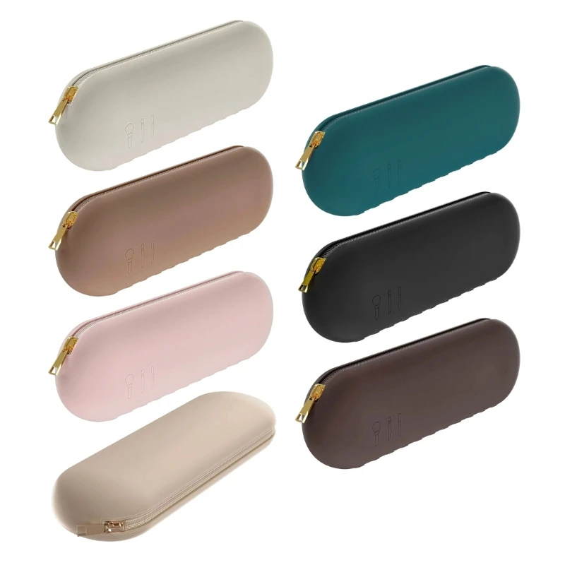 Silicone Makeup Brush Holder Travel Case Purse Pouch Storage Cover Waterproof Organizer Portable Cosmetic Bag Container