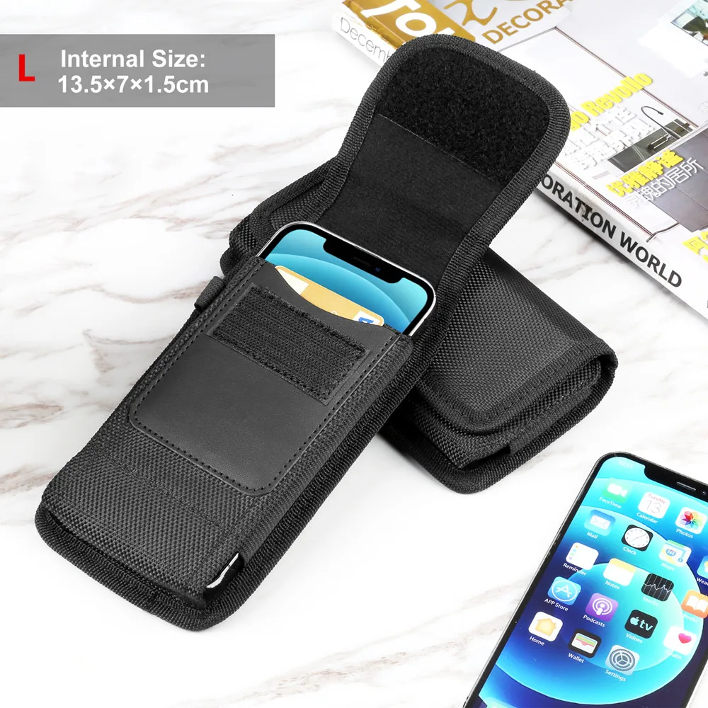 4,7-6,8 Zoll Telefon Nylon Tasche Multifunktions Handy Gürtel Clip Tragen Holster Fall Taille Tasche Für iPhone, Samsung, Smartphones – Detail 15