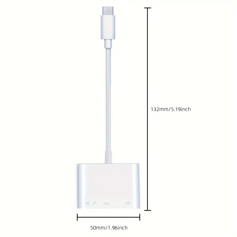 قارئ بطاقات USB C SD TF 4 في 1، لجهاز Mac/iPhone 15/iPad/MacBook Pro/Air، iMac M1 M، Galaxy S22 S23، لا يتطلب بطارية #2