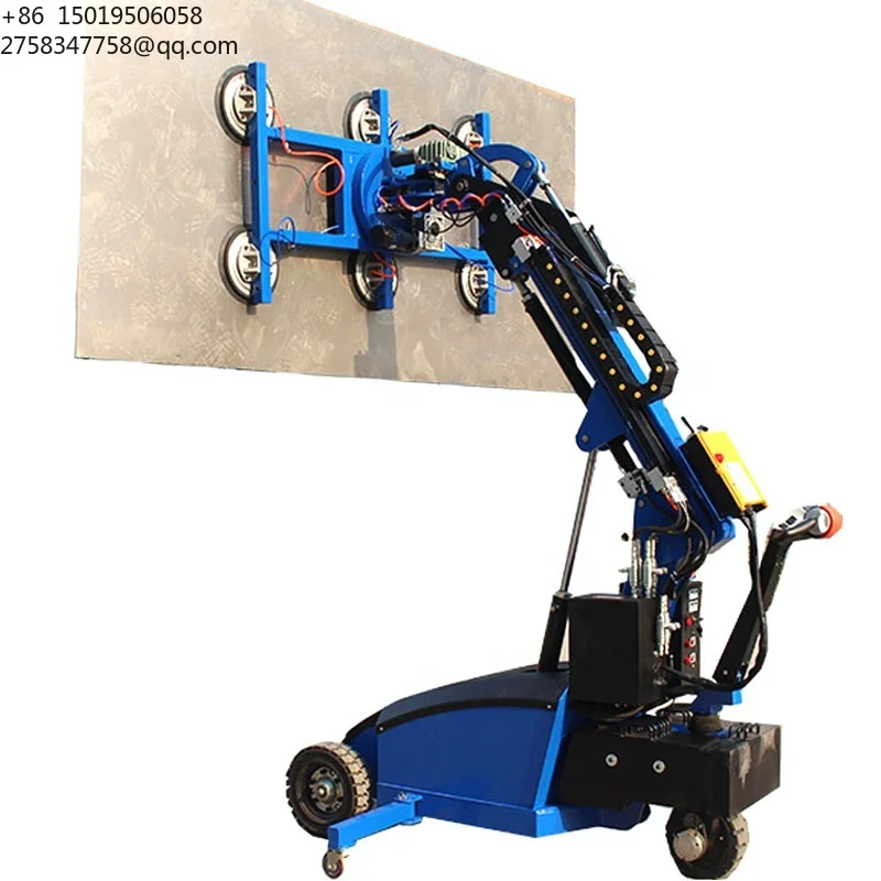 GL-LD 600kg 800kg Mini Electric Robotic Vacuum Glass Lifter Granite Suction Cup Lifter for Installing Marble Slab