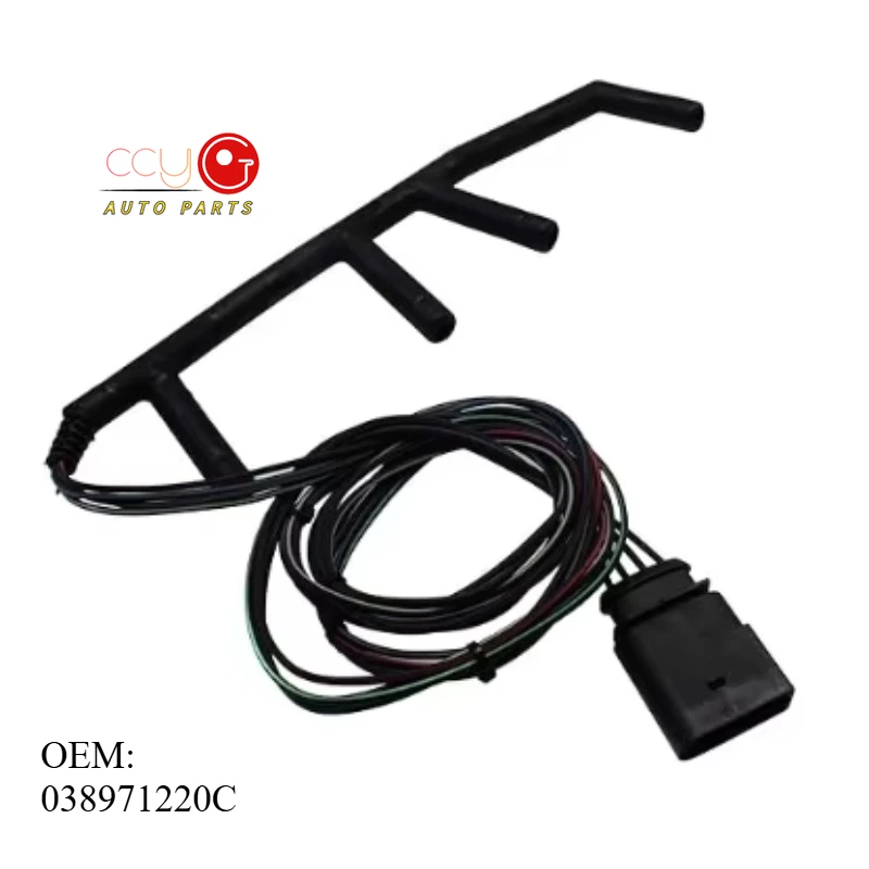 

OEM 038971220C Brand New High Quality 4 Wire Crude Oil Glow Plug Wiring Harness For VW Golf TDI Jetta 1.9L 2002-2004