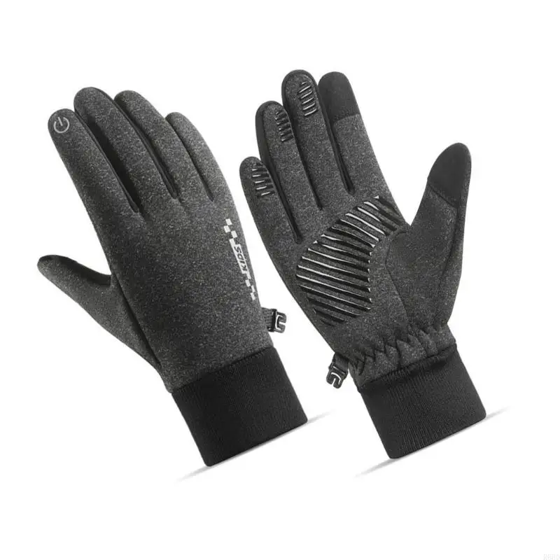 R66D 1 Pair Children's Winter Gloves Full Finger Mittens with Soft Fleece Lining Outdoor Sport Bike Cycling Skiing Mitts