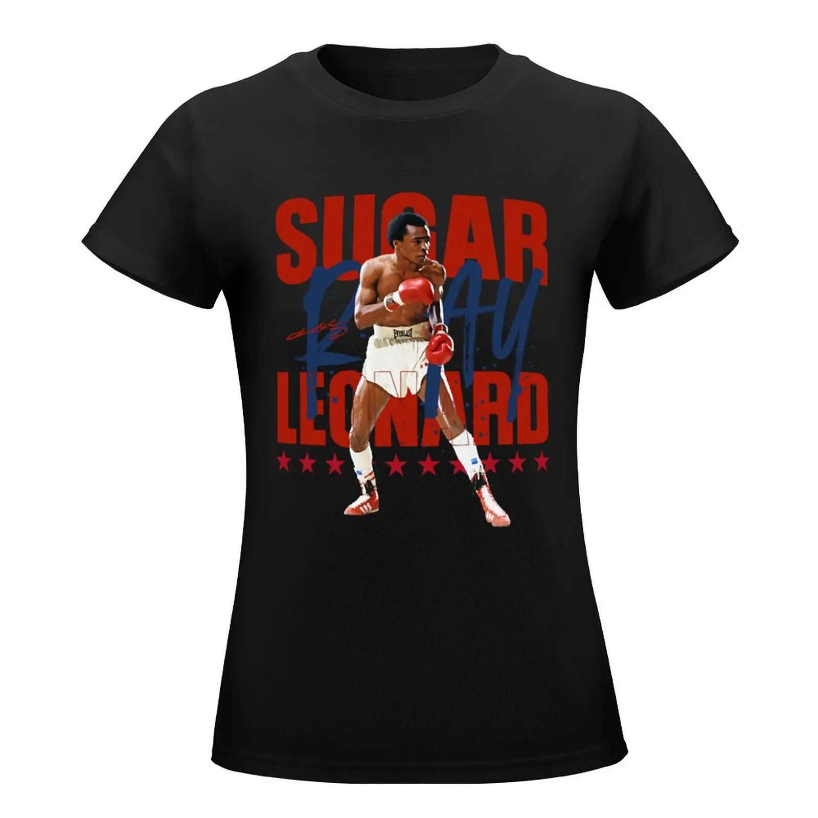 Sugar Ray Leonard T-Shirt vintage clothes tees luxury designer clothing Women