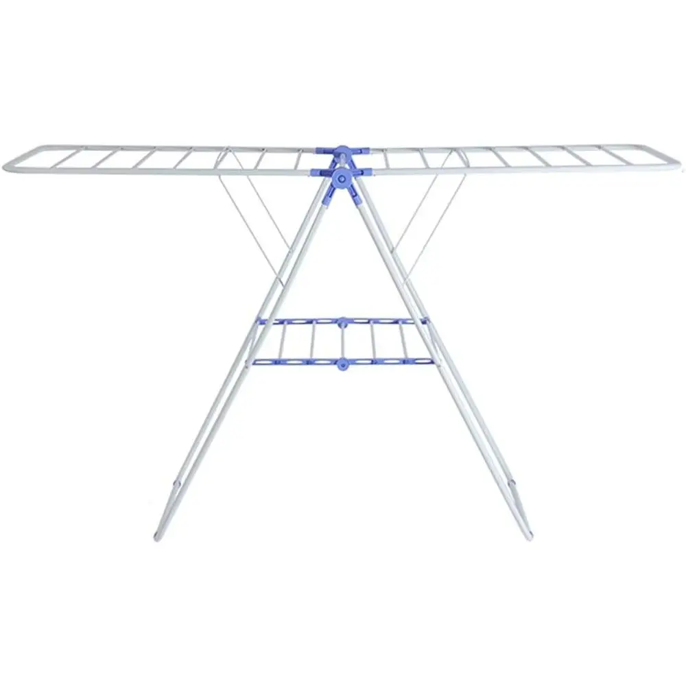 

Adjustable Folding Metal Clothes Drying Rack - Rust-Resistant for Indoor & Outdoor Use