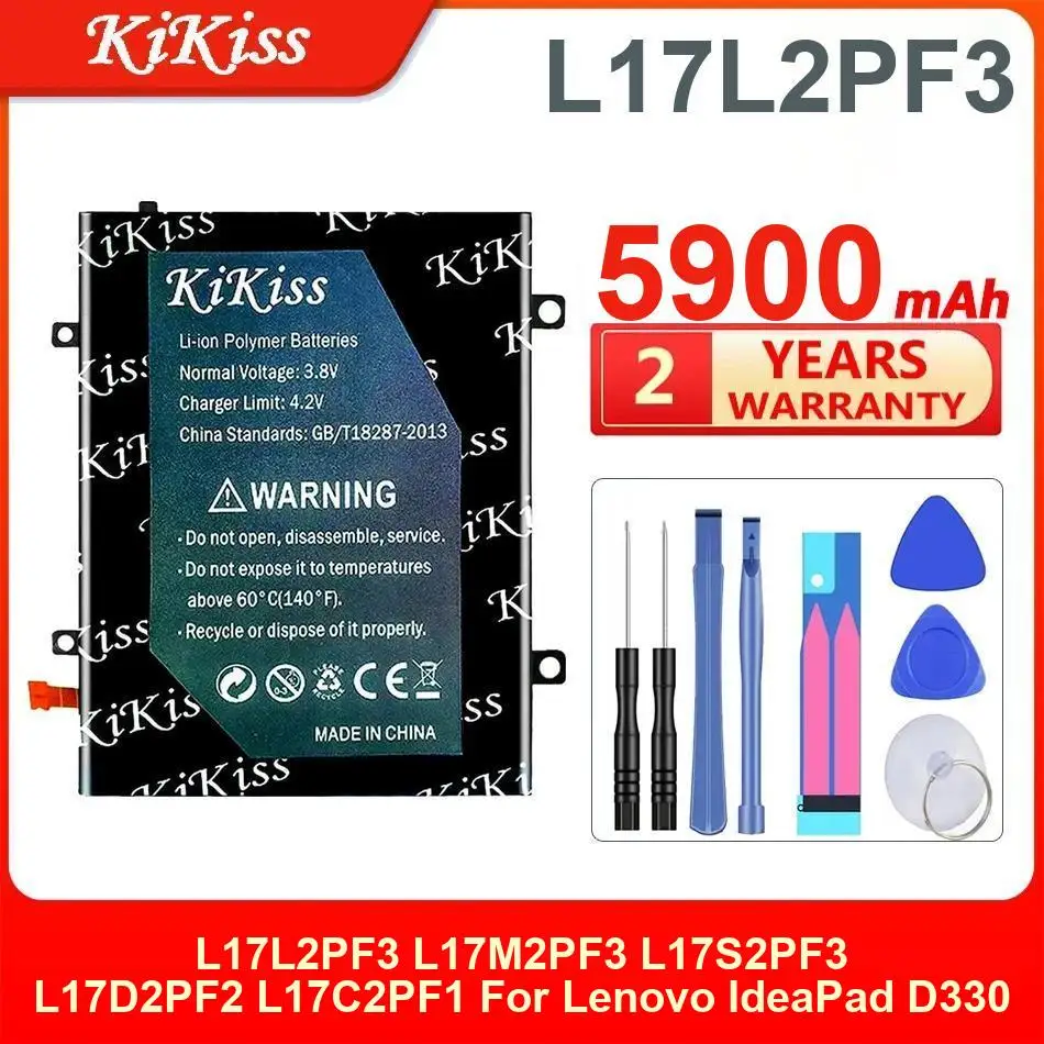 

Battery 5900Mah For Lenovo Ideapad D3 D330 D330-10IGL D330-10IGM L17L2PF3 L17M2PF3 L17S2PF3 L17D2PF2 L17C2PF1