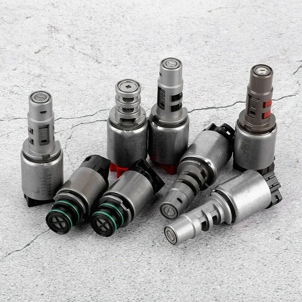 8PCS 6 Speed Solenoid Kit A6LF1/2/3 A6MF1 A6MF2 Automatic Transmission Solenoid Kit For Hyundai Kia Chevrolet Ix35 I30