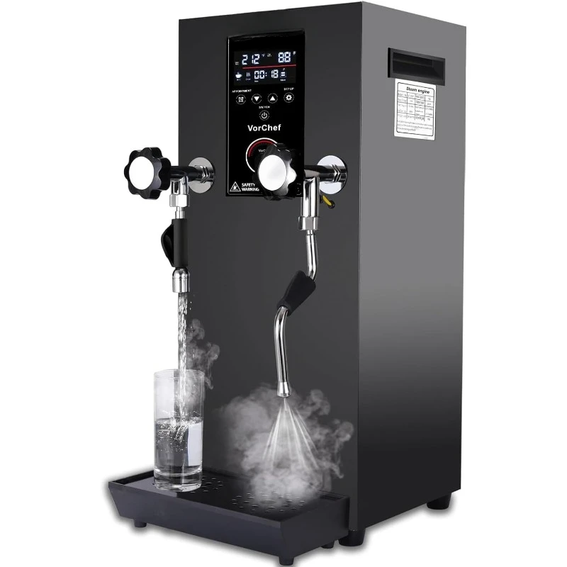 Commercial Milk Frother, 110V 2500W Steam Milk Frothing Machine Espresso Coffee Milk Foam Machine Steamer，home.