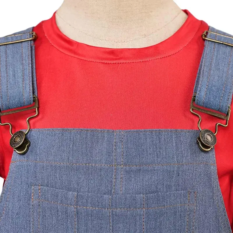 

asdh8@Cartoon Stitch Costume Lilo Cosplay Fantasy Girls Clothing Denim Rompers Disguise Teen 6 to 14 Years Roleplay Party Outfit