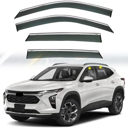 Accessori auto per Chevrolet Trax 2024 PC Chrome visiera per finestra esterna Vent Shade Rain Sun Wind Guard deflettori 4 pezzi