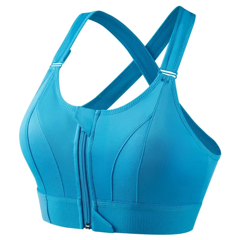 

Front Zipper Sports Bras For Women Shockproof Breathable Rimless Running Vest Yoga Sports Bralette Underwear Women Workout Top